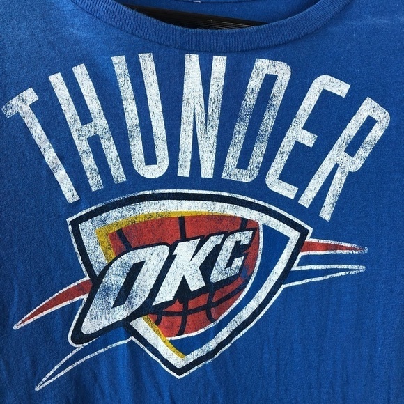 Adidas Womens Tee, Blue OKC Thunder Medium - Picture 6 of 8